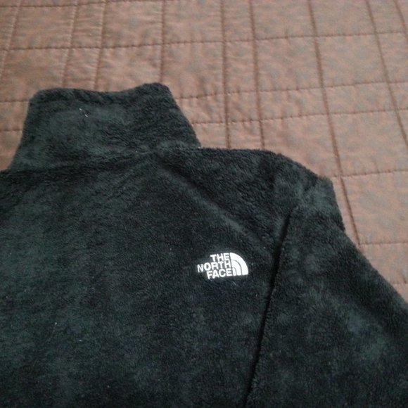 The North Face Jacket Fleece Sweater Sherpa Velour Womens Small Black Zip - Picture 8 of 15